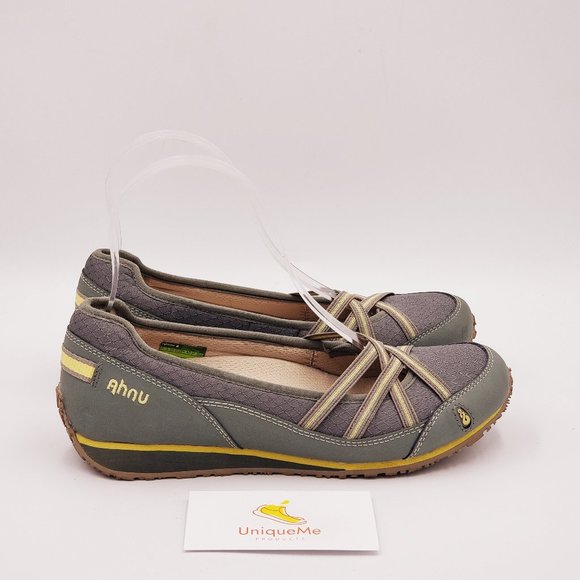 Ahnu Leather Suede Lace up Shoes A844 - Picture 1 of 7